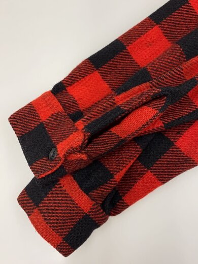 商品画像：ネルシャツ/M/--/RED/チェック/リペア 4