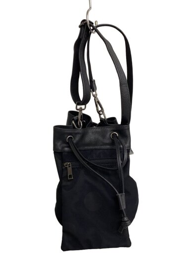 商品画像：巾着/メッシュ/ショルダーバッグ/--/BLK/ドット 1