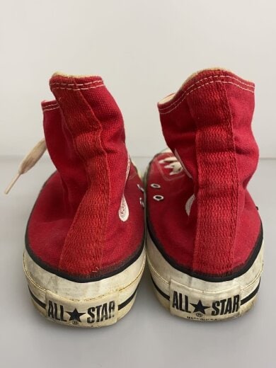 商品画像：90s/USA製/ALLSTAR/ハイカットスニーカー/US6.5/RED/キャンバス/ヨゴレ・ソール減リ有 6