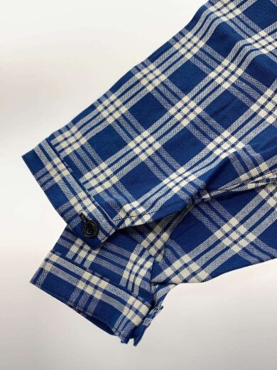 画像：WAREHOUSE1900’S INDIGO BLUE and WHITE CHECK BLOUSE/40/BLU/チェック/2231//5