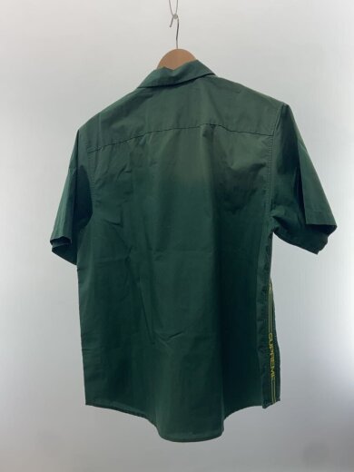 商品画像：21ss/Logo Rib S/S Work Shirt/半袖シャツ/M/コットン/GRN 2