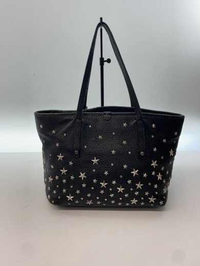 商品画像：トートバッグ/レザー/BLK/スタースタッズ/スレ使用感ダメージ有 3