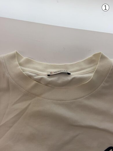 商品画像：長袖Tシャツ/S/コットン/WHT/襟シミ有/I10918D00002 8390T// 7