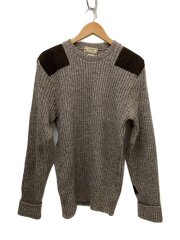 80s/イギリス製/コマンドセーター/L/ウール/ブラウン