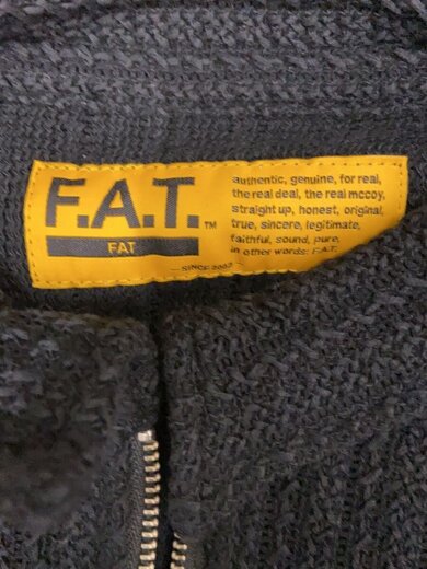 商品画像：ニットジップシャツ/半袖/XL/コットン/BLK/F32520-SH06-AB// 3