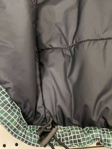 商品画像：ダウンベスト/中綿/M/ポリエステル/GRN/チェック 5