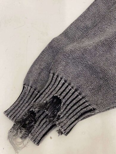 商品画像：ダメージニット・セーター(薄手)/FREE/コットン/GRY 6