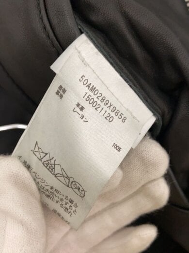 商品画像：シングルライダースジャケット/48/羊革/BLK/50AM0289X9858 4