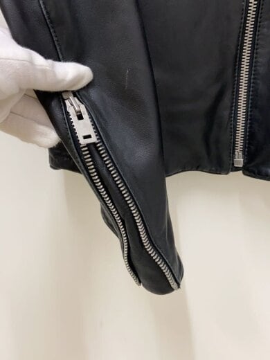 商品画像：シングルライダースジャケット/48/羊革/BLK/50AM0289X9858 7