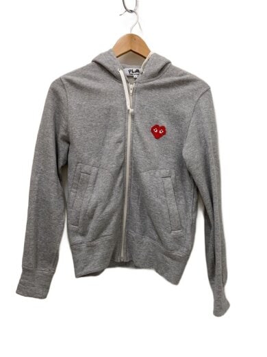 商品画像：ジップパーカー/S/コットン/GRY/AZ-T325 1