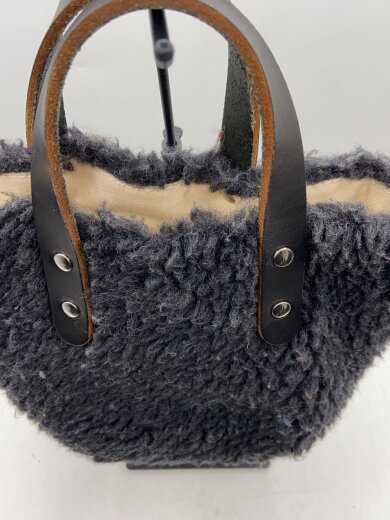 商品画像：ハンドバッグ/フリース/BLK 4