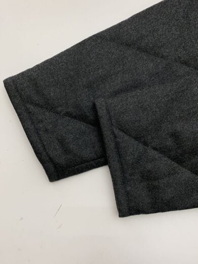 商品画像：ノーカラーキルティングジャケット/S/ウール/GRY/1110121 5