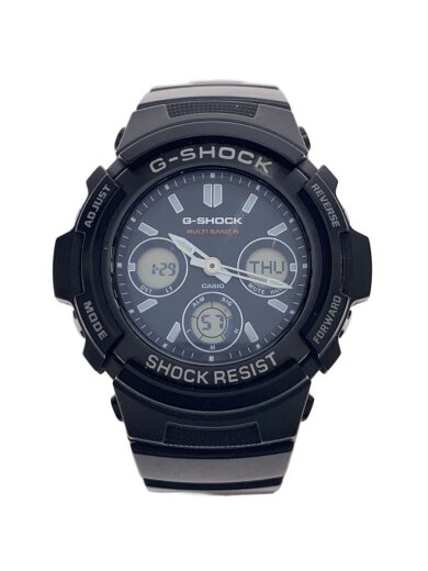 商品画像：ソーラー腕時計・G-SHOCK/デジアナ/ラバー/BLK/BLK/AWG-M100SB-2AJF 1