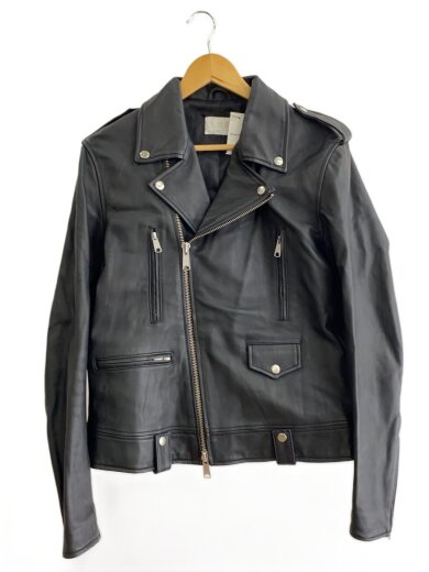 商品画像：ダブルライダースジャケット/L/羊革/BLK 1