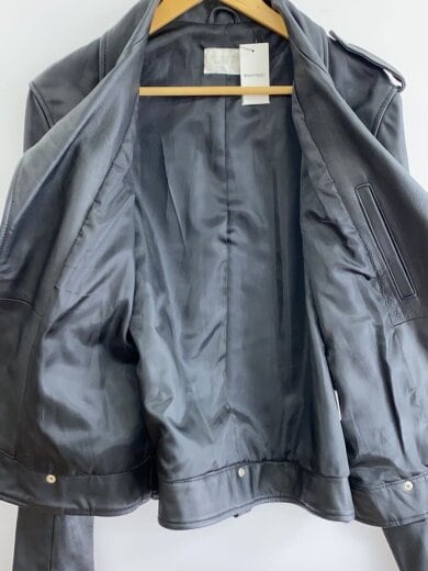 商品画像：ダブルライダースジャケット/L/羊革/BLK 4