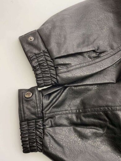 商品画像：エコレザーブルゾン/M/フェイクレザー/BLK 5