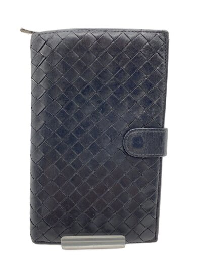 商品画像：2つ折り財布/レザー/BLK/無地/メンズ 1