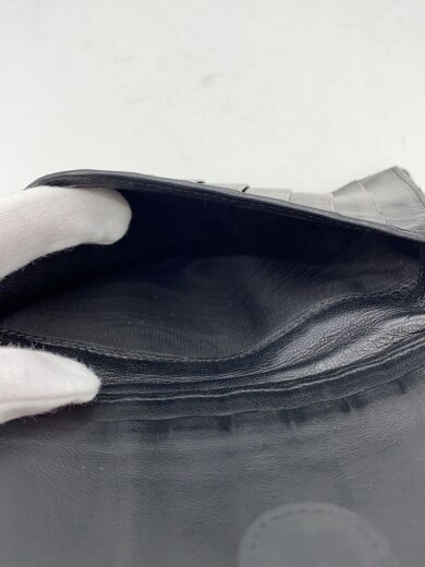 商品画像：2つ折り財布/レザー/BLK/無地/メンズ 7