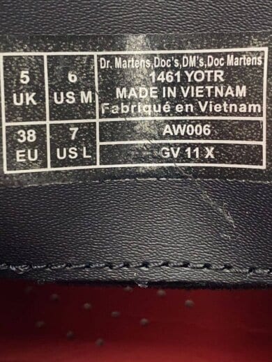 商品画像：3ホールシューズ/UK5/BLK/1461YOTR 5