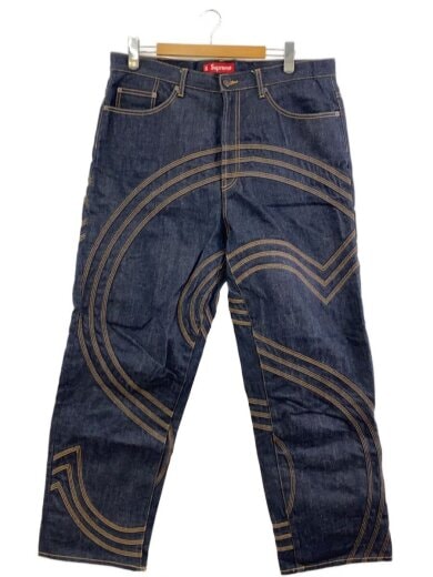 商品画像：ボトム/36/デニム/IDG/ステッチ切替 1