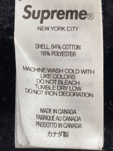 商品画像：パーカー/XL/コットン/BLK/ボックスロゴワッペン 5