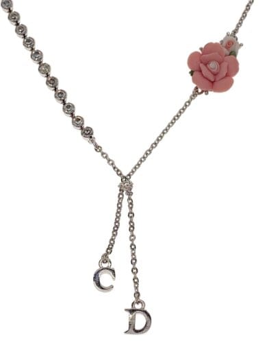 商品画像：ジョンガリアーノ期/ローズモチーフチョーカーネックレス/--/SLV/レディース 1