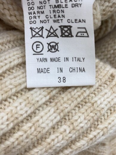 商品画像：WOOL OVERSIZE HI NECK KNIT/ニット・セーター/38/ウール/BEG/22WKN006// 4