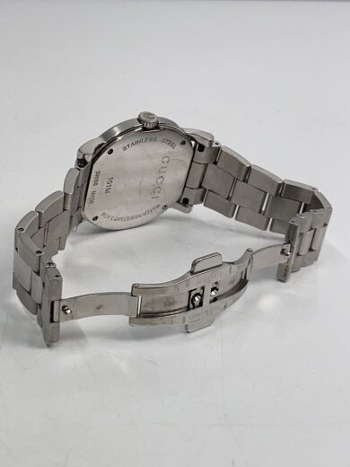 商品画像：クォーツ腕時計/アナログ/Gラウンド/ステンレス/WHT/SLV/101M 4