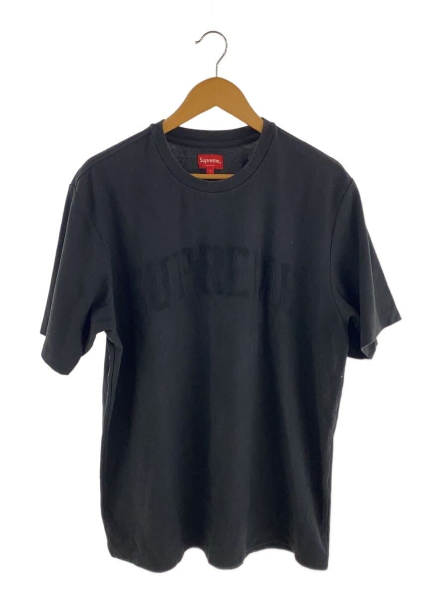 Supreme / 19AW/Chenille Arc Logo S/S TOP/Tシャツ/L/コットン/BLK