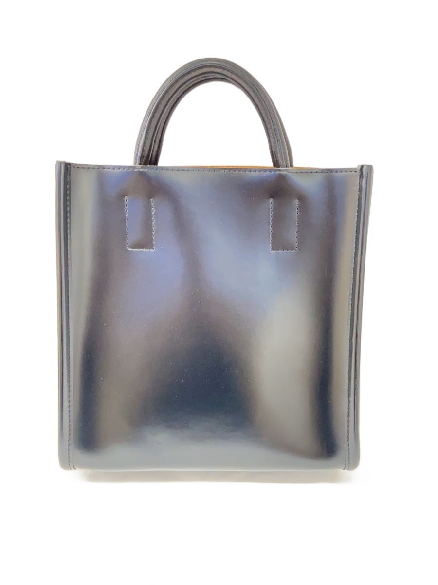 PIENI / ハンドバッグ/レザー/BLK/無地