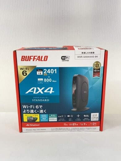 商品画像：無線LANルーター(Wi-Fiルーター) WSR-3200AX4S-BK 7