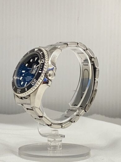 商品画像：クォーツ腕時計/アナログ/BLK/SLV/HYAKUICHI-01 2