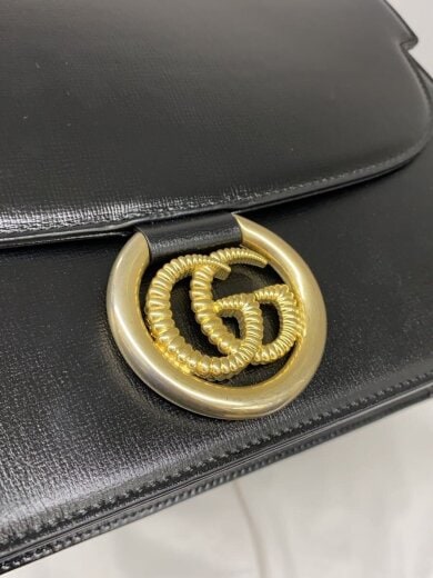 商品画像：ショルダーバッグ/レザー/BLK/589471/GGロゴ// 7