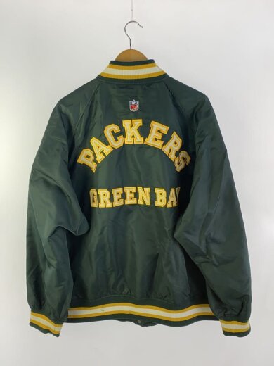 商品画像：NFLコラボスタジャン/スタジャン/L/ナイロン/GRN/無地/PE233046BW 2