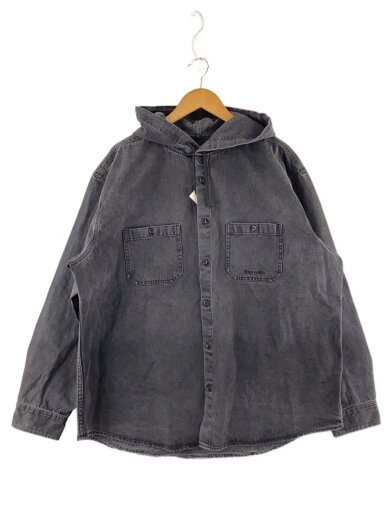 商品画像：Hooded Denim Shirt/XL/コットン/BLK// 1