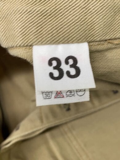 商品画像：ストレートパンツ/33/コットン/BEG/無地/シンチバック// 4