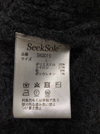 商品画像：カーディガン(厚手)/L/ポリエステル/GRY/無地/SK0015// 4