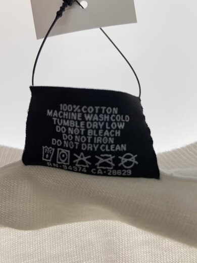 商品画像：長袖Tシャツ/M/コットン/WHT/LOVE AND PEACE// 4