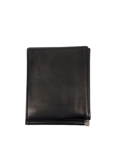 商品画像：2つ折り財布/レザー/BLK/無地/メンズ// 1