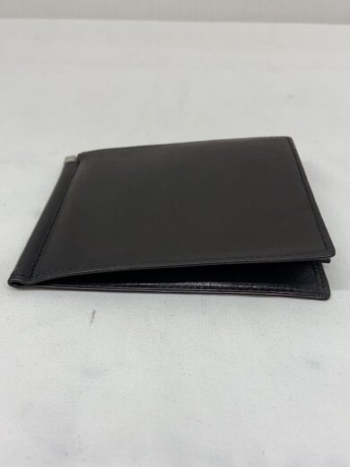 商品画像：2つ折り財布/レザー/BLK/無地/メンズ// 5