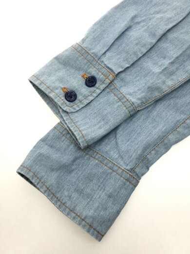商品画像：長袖シャツ/S/コットン/BLU/無地/Lightweight Chambray Shirt 5