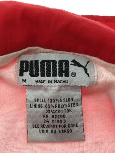 画像：PUMAナイロンジャケット/M/ナイロン/RED/無地3