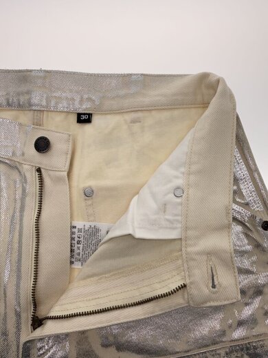 商品画像：MM6 Foil Double Knee Painter Pant Natural/30/コットン/SLV// 3