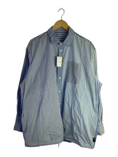 商品画像：長袖シャツ/M/コットン/BLU 1