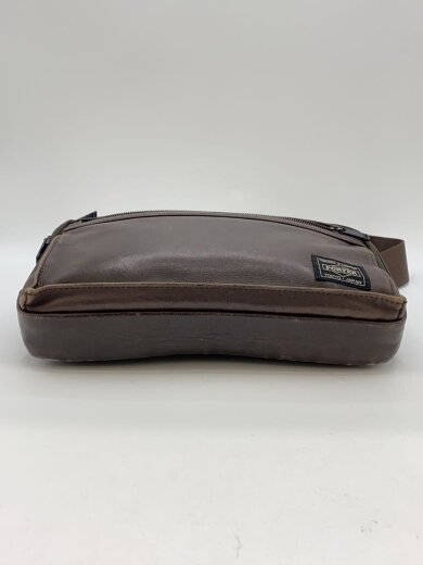 商品画像：ウエストバッグ/レザー/BRW/無地/022-03796 4