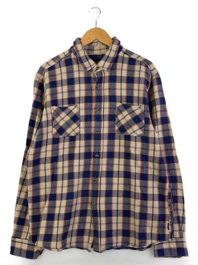 商品画像：ネルシャツ/L/コットン/BLU/チェック 1