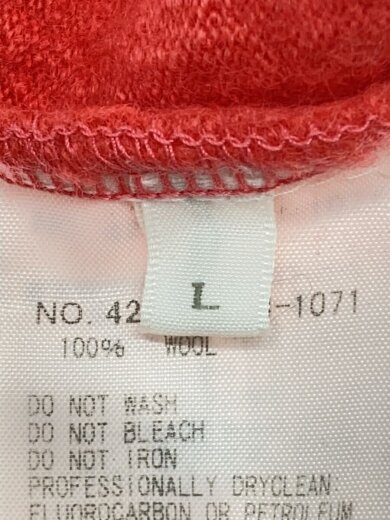 商品画像：スウェット/L/ウール/RED/無地/422090143-1071 4