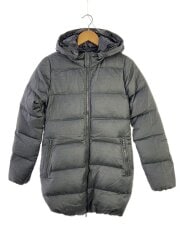 ロングダウンジャケット/40/ウール/GRY/無地/d.037.00.u/1087-mfg