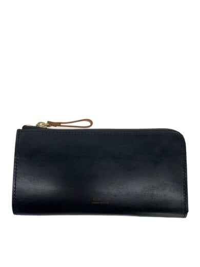 商品画像：長財布/レザー/BLK/無地/メンズ/187-01347 1