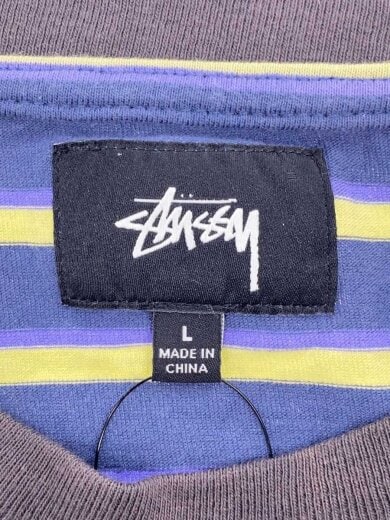 商品画像：Tシャツ/L/コットン/GRN/ボーダー/1140212 3